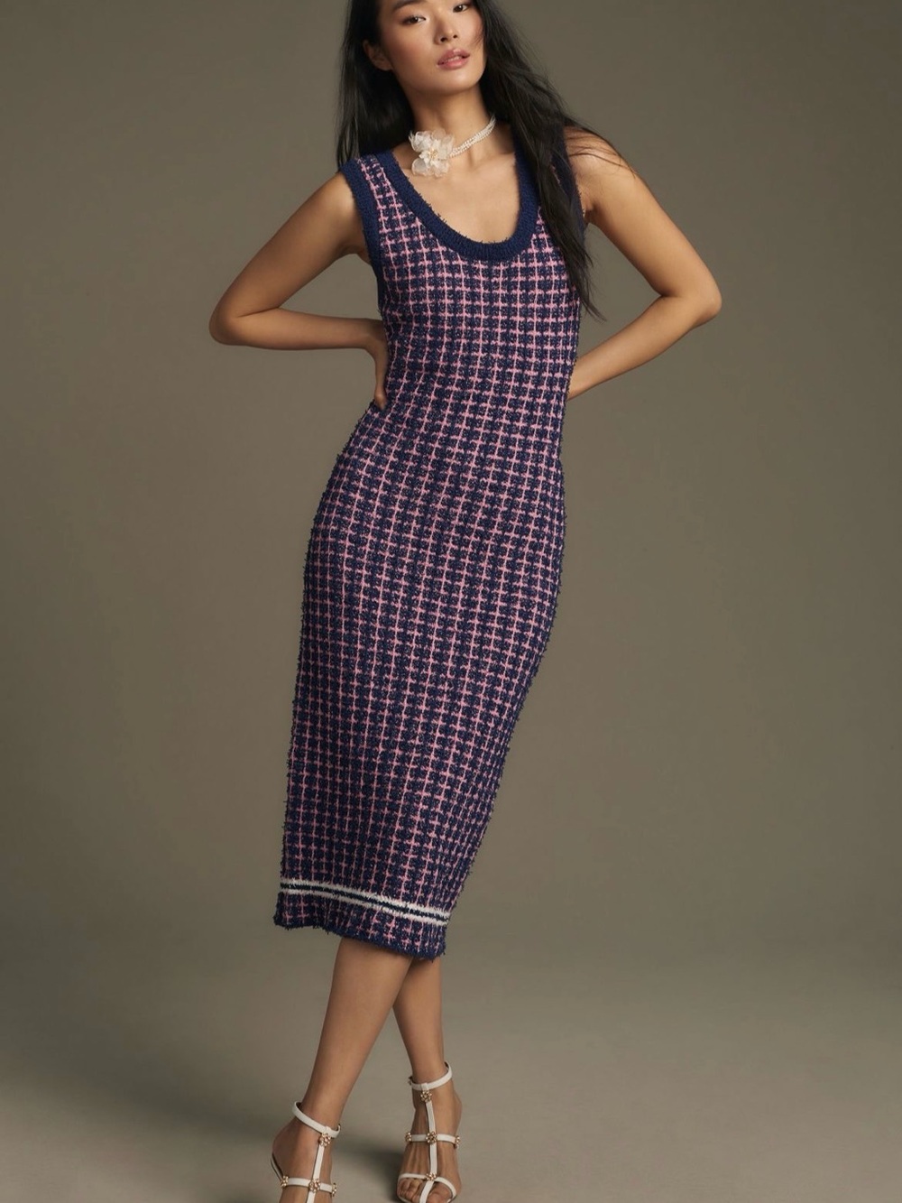 Endless Rose Sleeveless Sweater Midi Dress